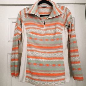 Neon Pastel Columbia 3/4 Zip Fleece